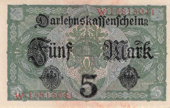 5 Mark 1917 Serie W